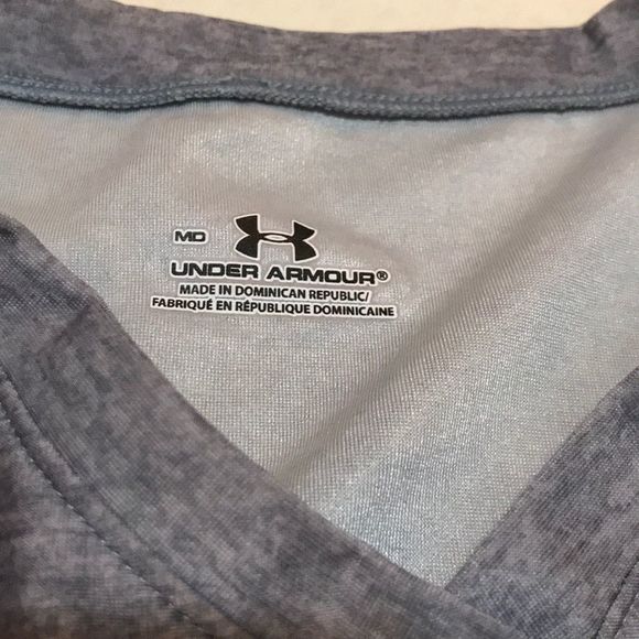 UNDER ARMOUR Gray V-Neck Compression Tee - Picture 5 of 7